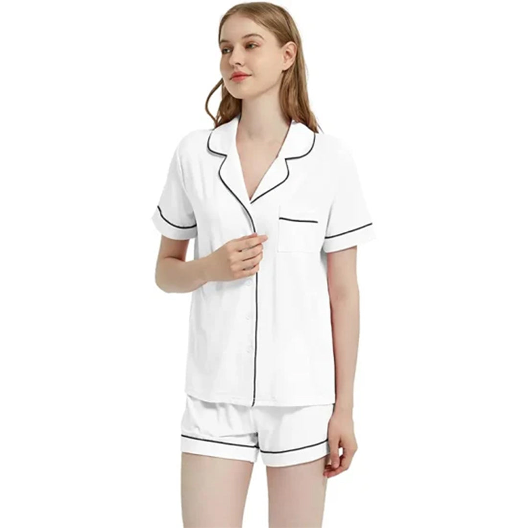 Sajiero Silk Set White - Smooth Weave